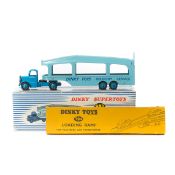Dinky Supertoys Pullmore Car Transporter (982). Example with mid blue Bedford tractor unit and all