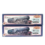 2 Bachmann V2 Class 2-6-2 tender locomotives. An LNER, 3650, in unlined war-time black livery (31-