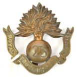 A WWI cast bronzed cap badge of the 25th Bn R Fusiliers (Frontiersmen). Near VGC Plate 1