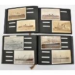Approx 140 photo postcards of liners and merchant ships, mostly black and white, 1930’s-1960’s