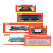 2 Hornby Railways locomotives and freight wagons. A BR Class 50 Co-Co diesel Resolution, RN 50