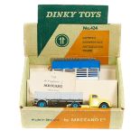 Dinky Toys Commer Convertible Articulated Truck (424). Tractor unit in primrose yellow, with blue