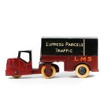 Dinky Toys Mechanical Horse and Trailer, L.M.S. (33R). A Railway Mechanical Horse & Trailer van in