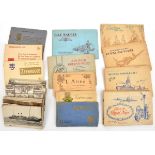 7 sets cigarette cards in albums, including Players “Cycling 1839-1939”, “Modern Naval Craft” (