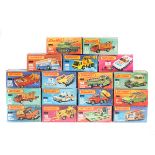 17 Matchbox 1-75 Series Superfast vehicles. VW Golf (7), Car Transporter (11), Cement Mixer (19),