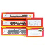 3 Hornby Railways locomotives plus passenger coaches. A BR Class 5MT 4-6-0 tender locomotive RN