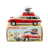 French Dinky Toys Break ID19 R.T.L. (1404). In red and grey, with spun concave wheels. TV camera and