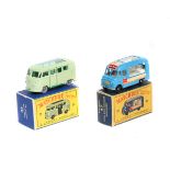 2 Matchbox Series Vehicles. No34 Volkswagen Camping Car in light green with green windows, green