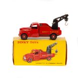 French Dinky Toys Camionnette de Depannage Citroen (35A). Red cab, chassis and body. Red ridged