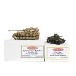 2 Gaso-Line converted Tanks. Jagdpanzer Tiger (P) Elefant Abteilung 653 Anzio/Italie 1944. Plus a