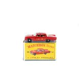 Matchbox Series No.59 Ford Fairlane Fire Chief's Car. In deep red with cream interior, white light