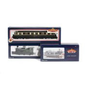 Bachmann Branch-Line Model Railway. 2 locomotives - a BR Collett Goods 0-6-0 tender locomotive