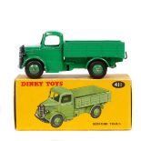 Dinky Toys Bedford Truck (25w/411). An example in mid green with mid green wheels and black rubber