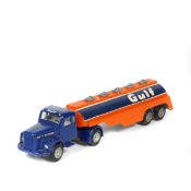 A scarce Danish Tekno Scania 110 normal control petrol tanker (434). An example in GULF orange and