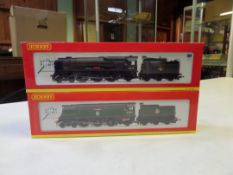 2 Hornby Railways tender locomotives. A BR West Country Class 4-6-2 Yes Tor (R2608), RN 34026.