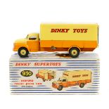 Dinky Supertoys Pallet Jekta Van (930). In orange and yellow livery, 'DINKY TOYS' to sides. Yellow