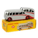 Dinky Toys Observation Coach (280). Example in light grey with red coach lines and red wheels with