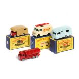 4 Matchbox Series. No.35 ERF Horse Box. Red cab and chassis, light brown rear body and G.P.W. No.