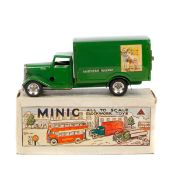 Tri-ang Minic Southern Railway Delivery Van (82M). A rare example in green livery. Adverts and