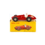 French Dinky Toys Auto De Course Ferrari (23J). In red, with smooth grille, plated convex wheels and