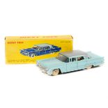 French Dinky Toys Lincoln 'Premiere' (532). An example with light blue body and silver roof. Spun