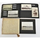 Approx 60 photo postcards of liners and merchant ships, mostly black and white, 1930’s-60’s