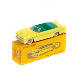 French Dinky Toys Chrysler 'New Yorker' (24A). An example in yellow with green seats. Spun wheels