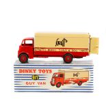 Dinky Toys Guy Van 'Spratts' (514). Red first type cab, chassis and wheels. Cream and red body, with