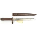 A Hungarian M1895 bayonet, German maker Simson & Co, Suhl, at forte, (BB127 without modification