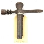 A combination tool for the Enfield percussion rifle, comprising nipple key, pricker, turnscrew, worm
