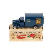 Tri-ang Minic LNER Delivery Van (80M). A rare example in dark blue livery. Tri-ang adverts and