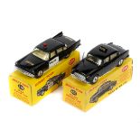 2 Dinky Toys Police Cars. Police Patrol Car (256). A Humber Hawk in black with cream interior with