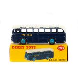 Dinky Toys B.O.A.C. Coach (283). In dark blue with white roof, 'British Overseas Airways