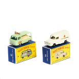 2 Matchbox Series Vehicles. No.14 Bedford Lomas Ambulance. Example in off white with B.P.W. Plus