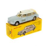 French Dinky Toys Ambulance ID19 Citroen (556). Grey body, white roof with cream interior and