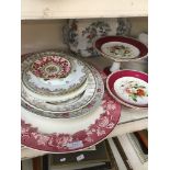 OVAL POTTERY PLATTERS AND CAKE STANDS