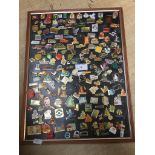 DISPLAY OF PIN BADGES - MAINLY FRENCH