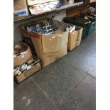 6 BOXES OF KITCHEN ITEMS AND POTTERY ETC
