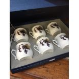 BOXED SET OF SIX ROYAL WORCESTER JARS