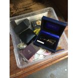 BOX INC BADGES, CUFF LINKS, POCKET WATCH