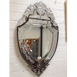 A LAURA ASHLEY FANCY MIRROR H80CM W47CM