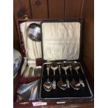 TWO BOXED CUTLERY SETS