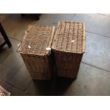 2 WICKER BASKETS