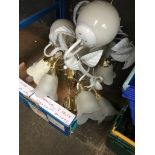 BOX OF CEILING LIGHT & WALL LIGHT FITTINGS