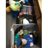 2 BAGS & BOX OF CHILDREN'S TOYS