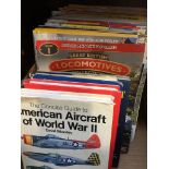 BOX OF AIRCRAFT & RAILWAY BOOK & MAGAZINES