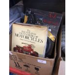 BOX OF MOTOR CYCLE BOOKS