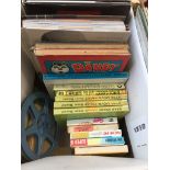 BOX OF BOOKS & SUPER 8 CINE FILMS