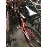 PINK/BLACK FULL SUSPENSION MOUNTAIN BIKE