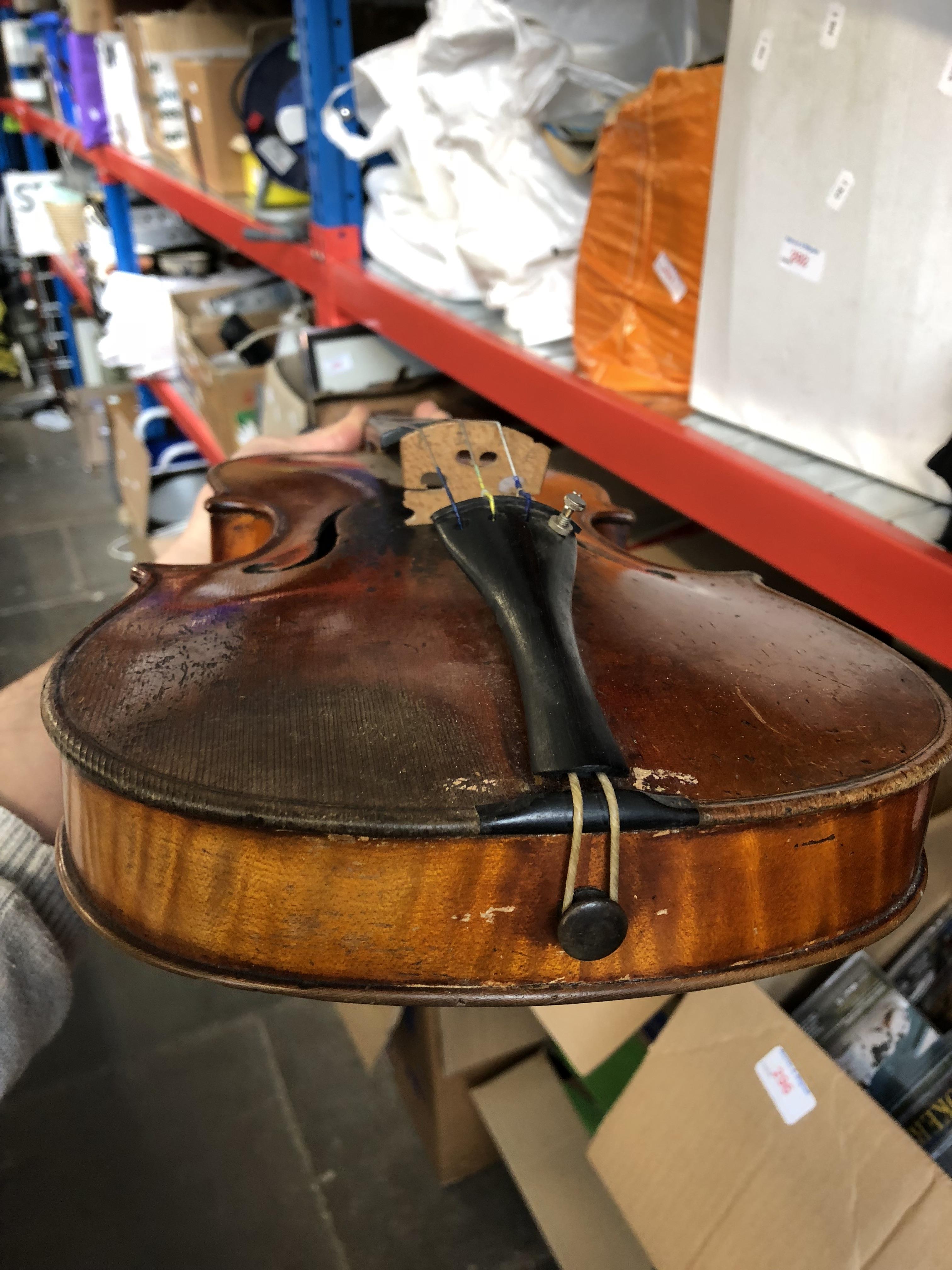 2 VIOLINS WITH WOOD CASES - Bild 4 aus 16